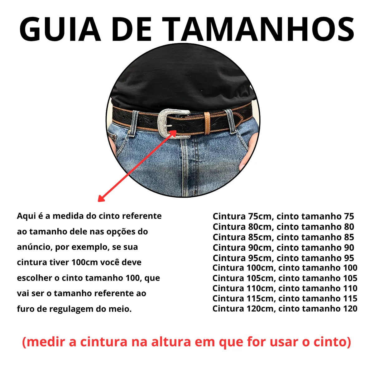 Cinto Country De Couro Preto Ramo Floral Com O Meio Pintado