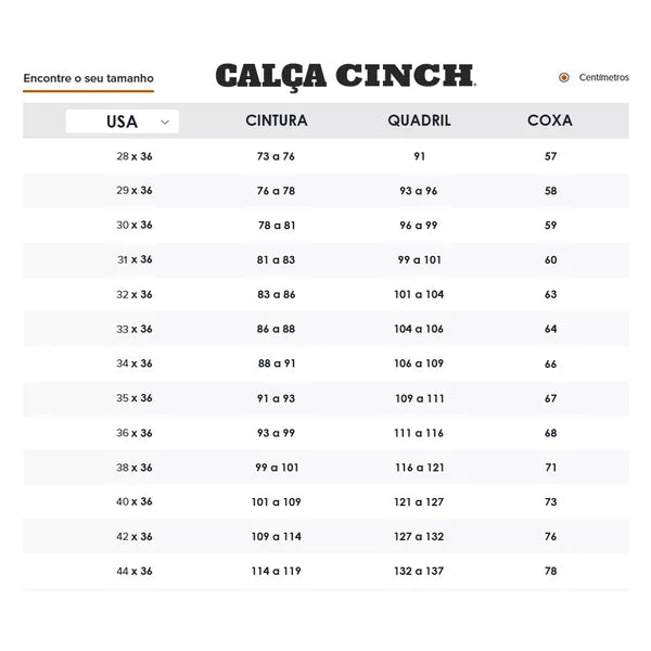 Calça Cinch White Label