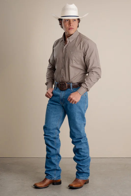 CALÇA JEANS MASCULINA TEXAS FARM - STYLE THREE HARD 100%