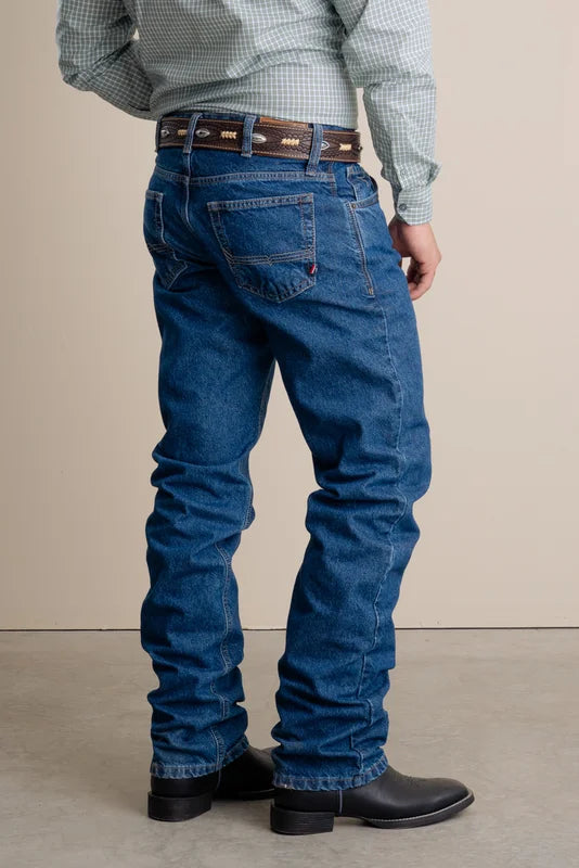 CALÇA JEANS MASCULINA TEXAS FARM ESCURA - STYLE THREE HARD 100%