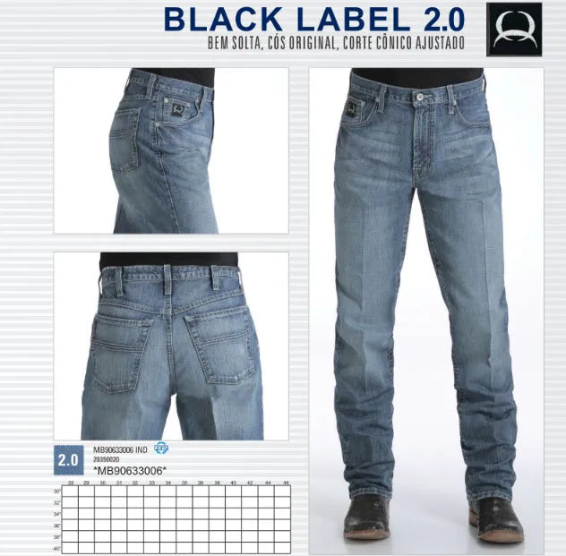 Calça Masculina Importada Cinch Black 2.0 Loose